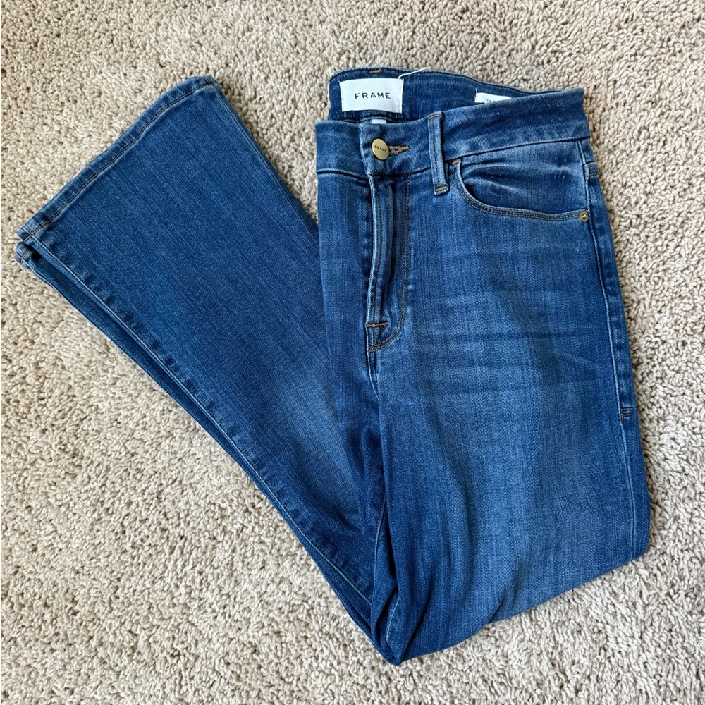 Frame Denim Women's Dark Blue Flare Jeans